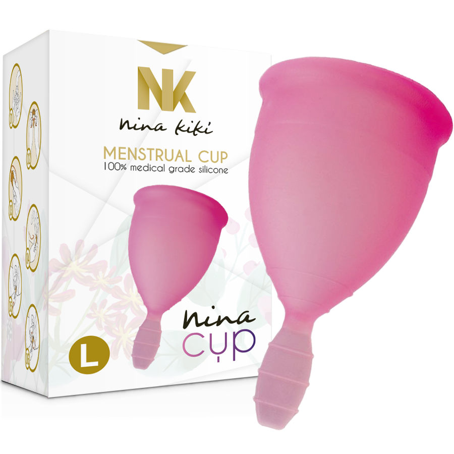 NINA KIKÍ - COUPE MENSTRUELLE ROSE TAILLE L