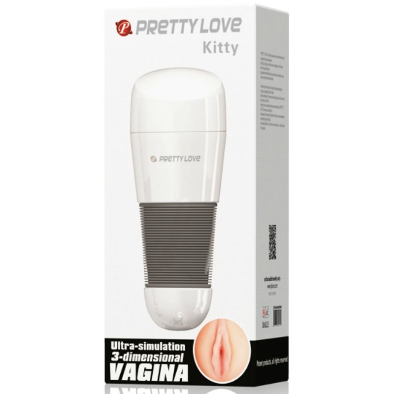 PRETTY LOVE - KITTY masturbateur en forme de vagin blanc 2