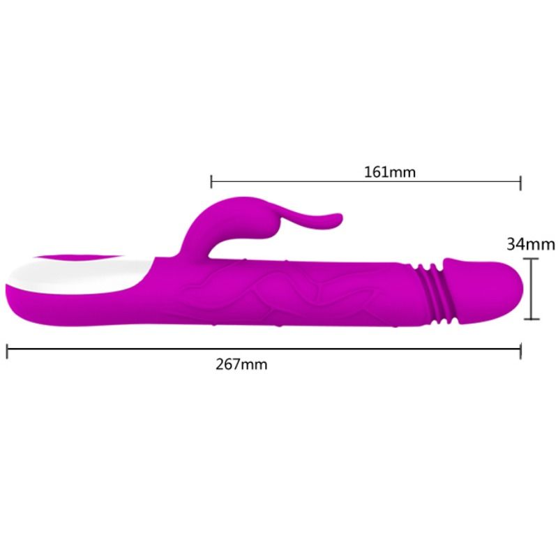 PRETTY LOVE – ADRIAN vibromasseur lapin rechargeable multifonction