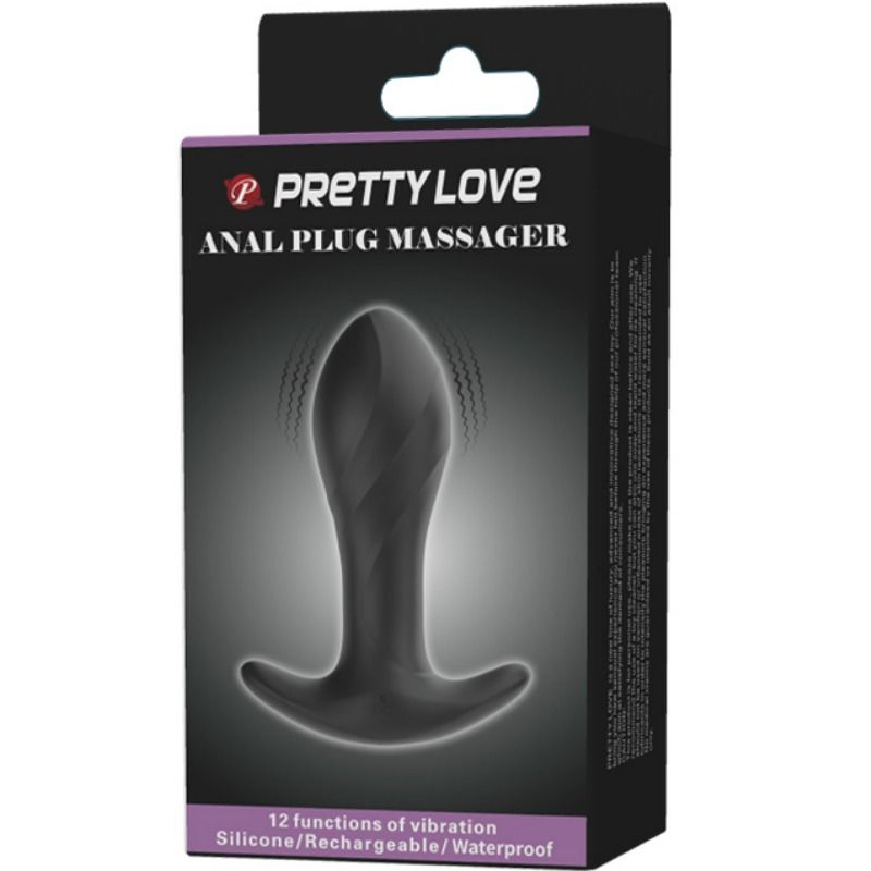 PRETTY LOVE - vibromasseur anal noir