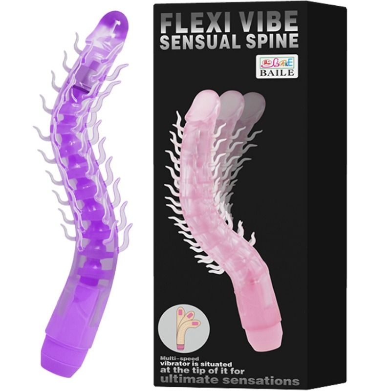 BAILE - FLEXI VIBE SENSUAL SPINE vibromasseur flexible violet 23.5 cm