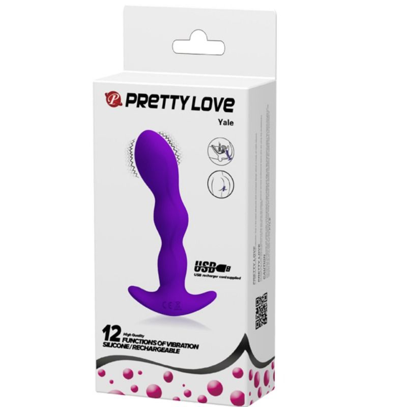 PRETTY LOVE - masseur anal 12 modes de vibration violet