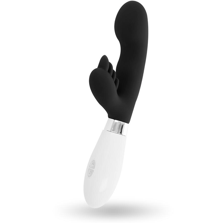 GLOSSY - vibromasseur lapin ELVIS noir