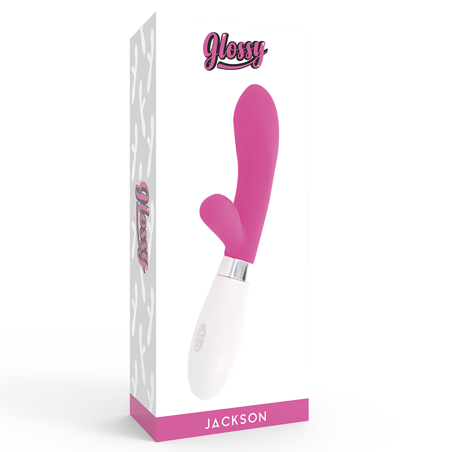 GLOSSY - JACKSON vibromasseur lapin rose