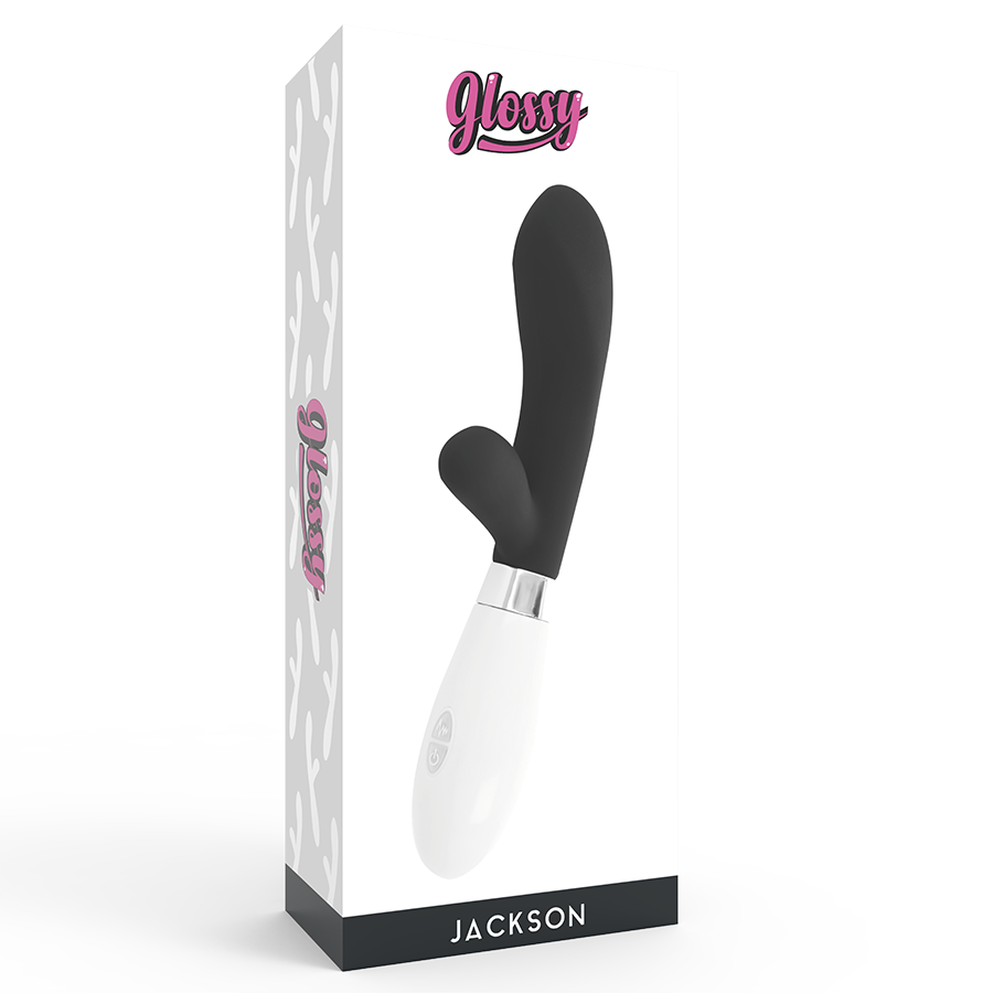 GLOSSY - JACKSON vibromasseur lapin noir