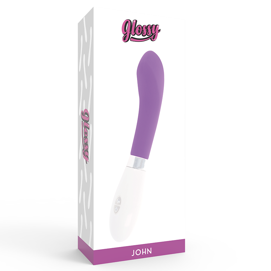 GLOSSY – JOHN vibromasseur violet