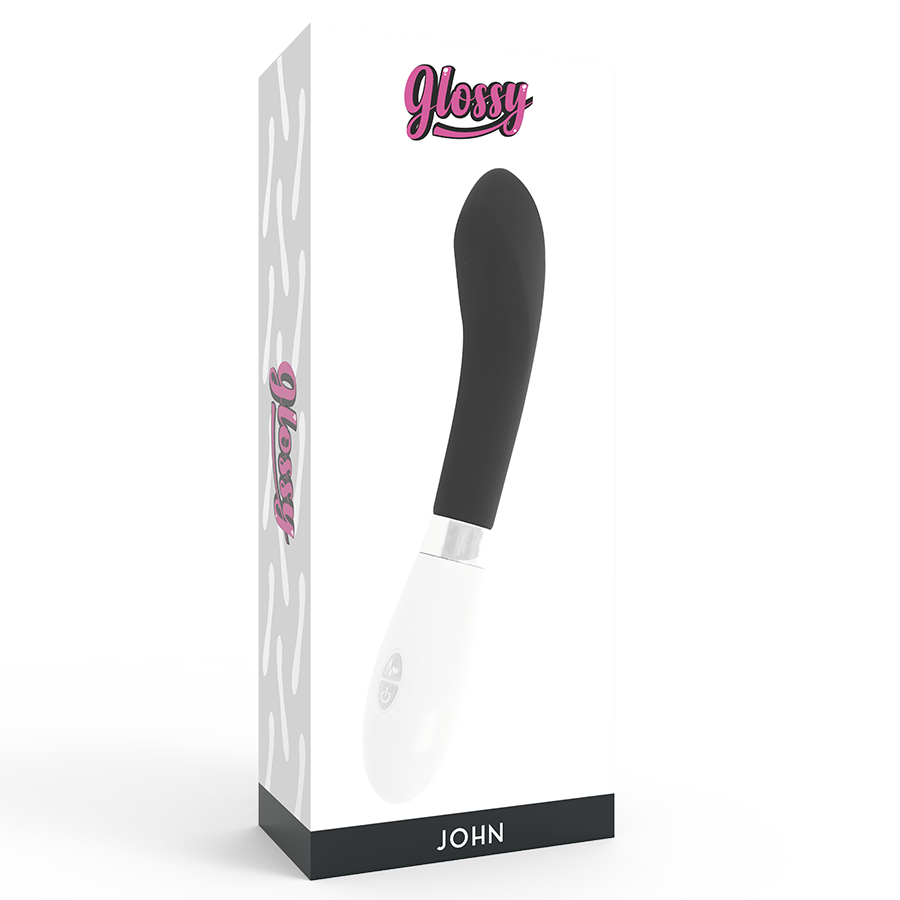 GLOSSY – JOHN vibromasseur noir