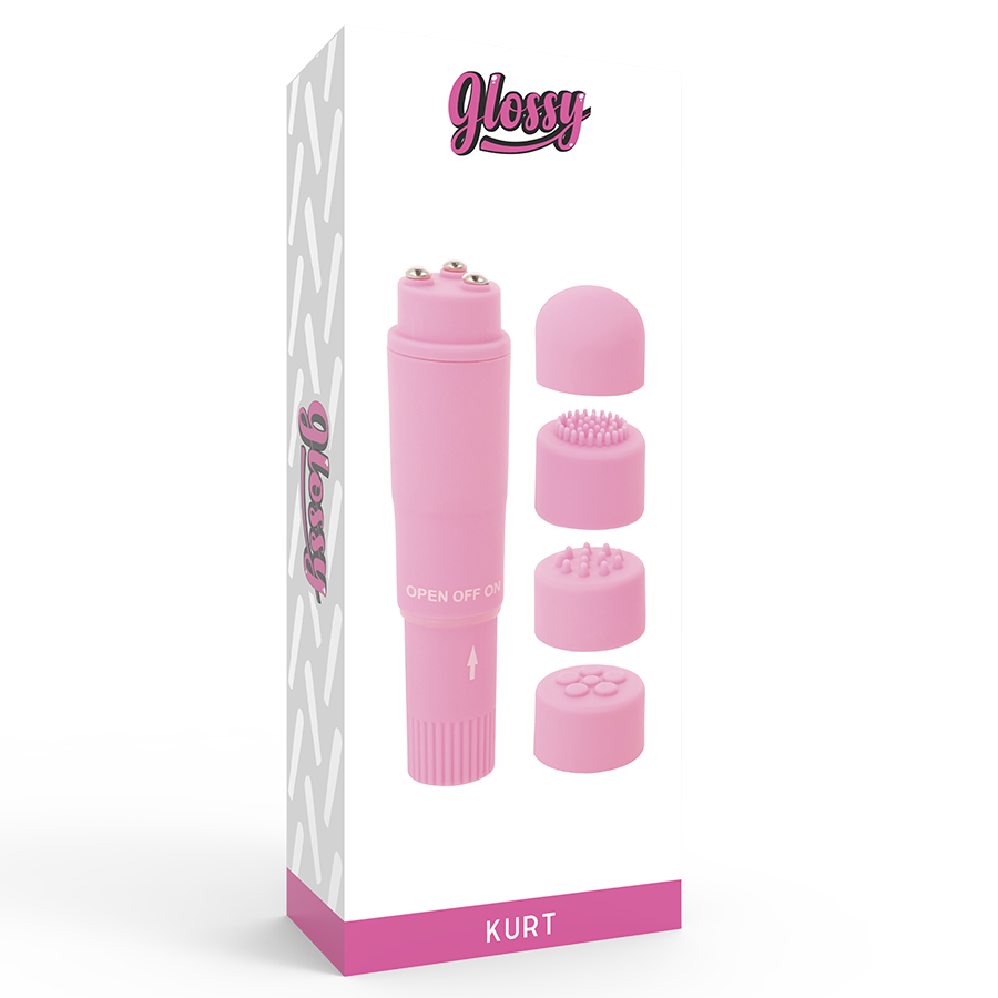 GLOSSY - vibromasseur de poche KURT rose