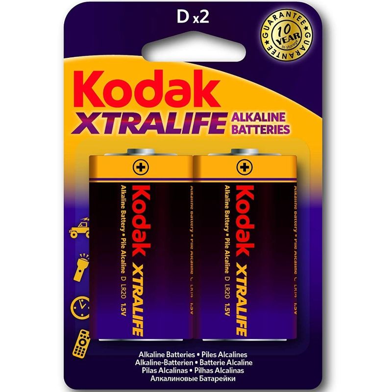 KODAK - piles alcalines XTRALIFE LR20 d LR20 1.5v