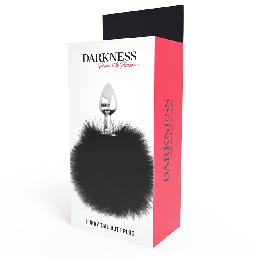 DARKNESS – plug anal avec queue noir 7 cm