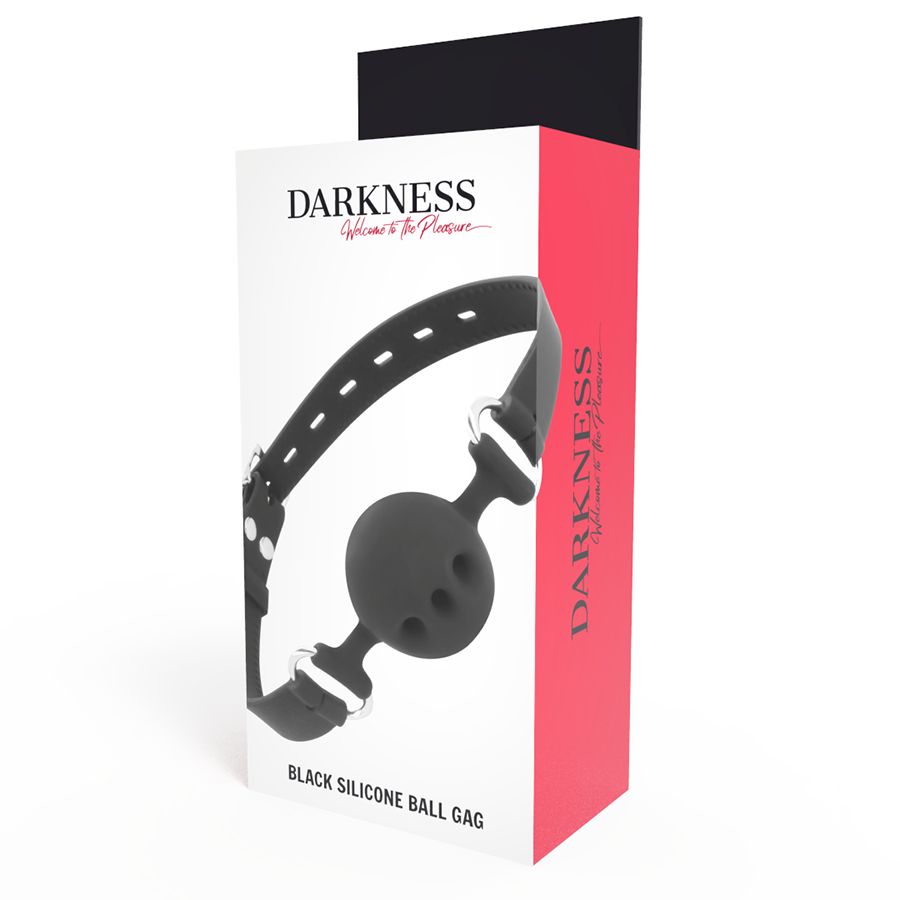 DARKNESS – bâillon en silicone respirant noir