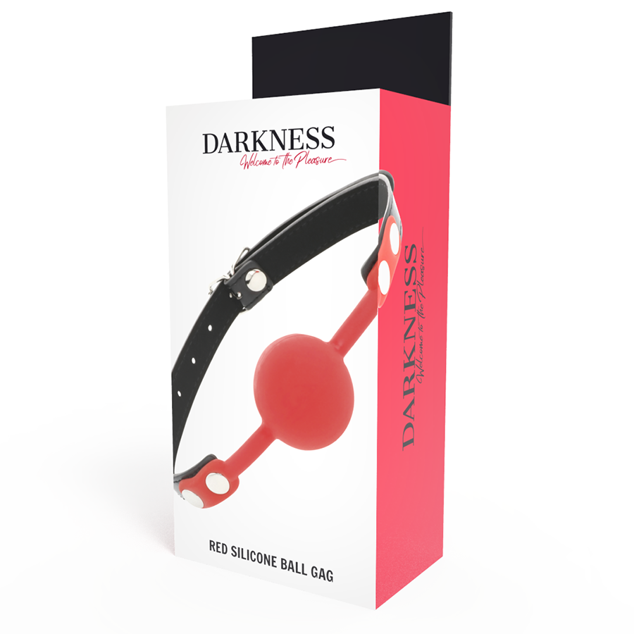 DARKNESS - bâillon en silicone rouge