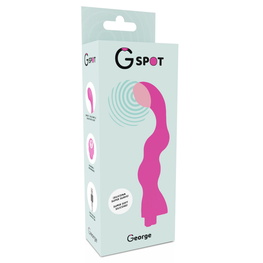 G-SPOT -  GEORGE du point G vibromasseur gomme rose