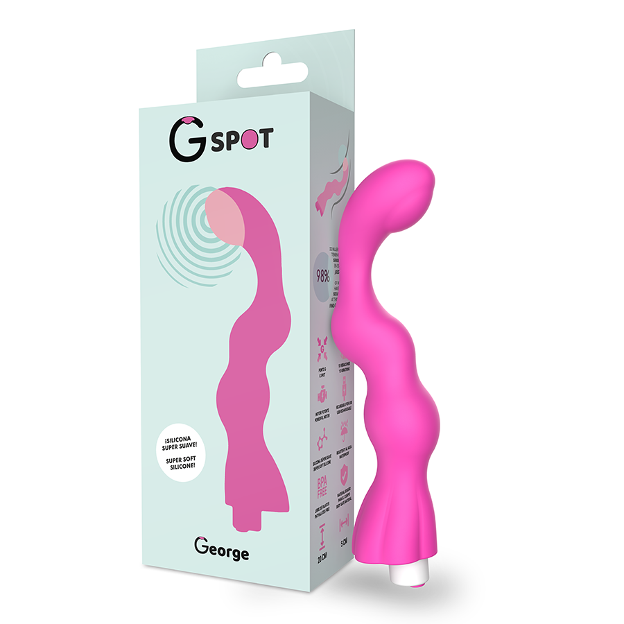 G-SPOT -  GEORGE du point G vibromasseur gomme rose