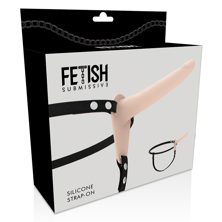 FETISH SUBMISSIVE HARNESS - Harnais gode-ceinture silicone chair 15 cm