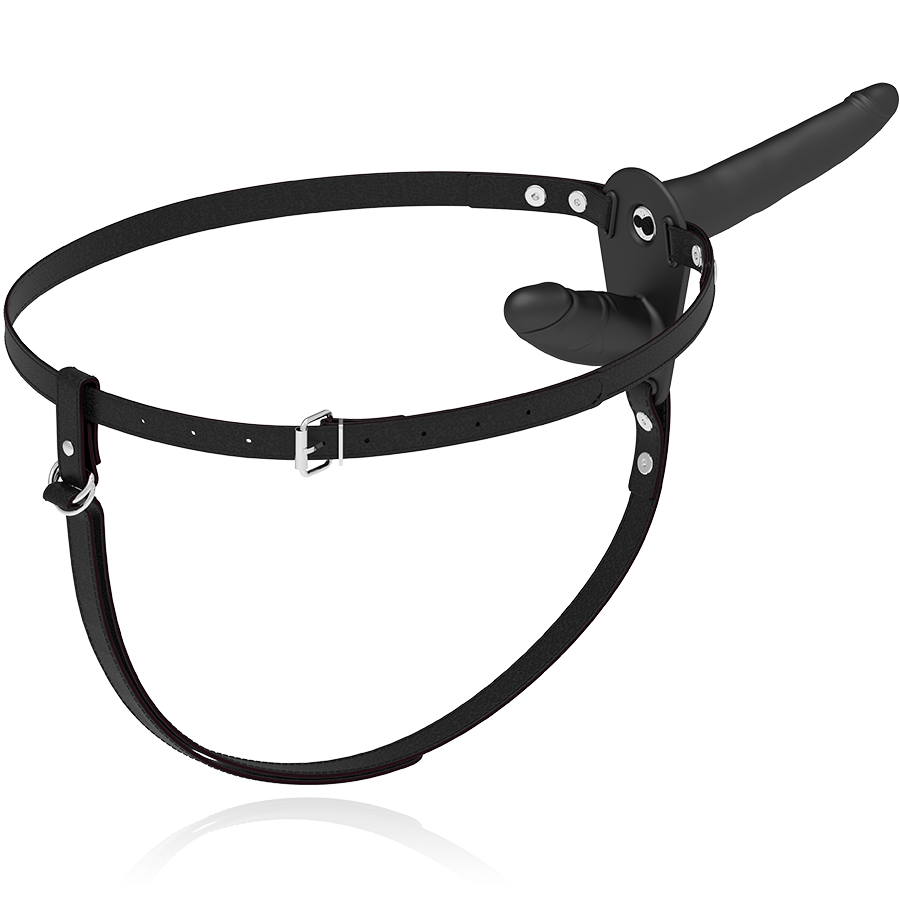 FETISH SUBMISSIVE HARNESS - Harnais gode-ceinture vibromasseur noir double pénétration