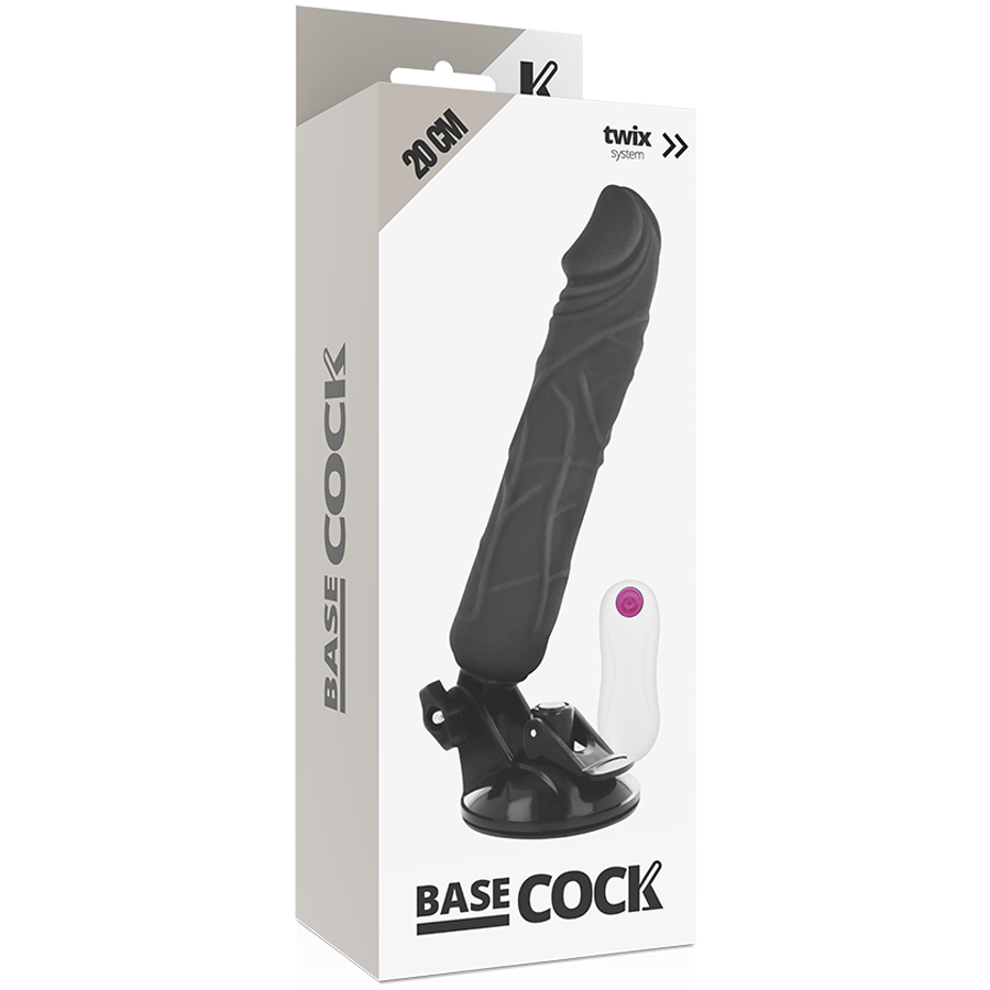 BASECOCK - vibromasseur réaliste télécommandé 20 cm -o- 4 cm