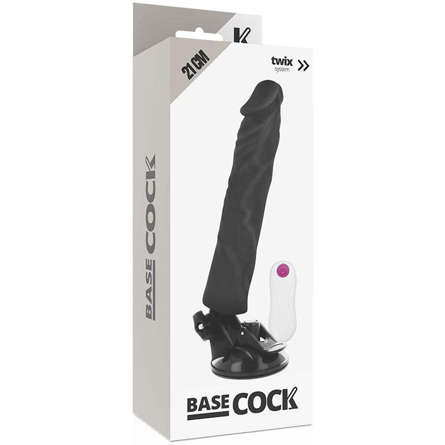 BASECOCK - vibromasseur réaliste télécommandé 21 cm -o- 4 cm