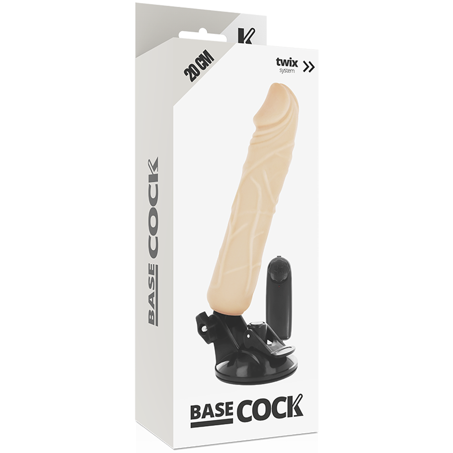 BASECOCK - vibromasseur télécommandé réaliste 20 cm -o- 4 cm