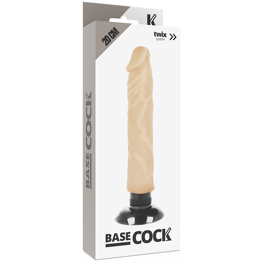 BASECOCK - vibromasseur réaliste 20cm -o- 4 cm