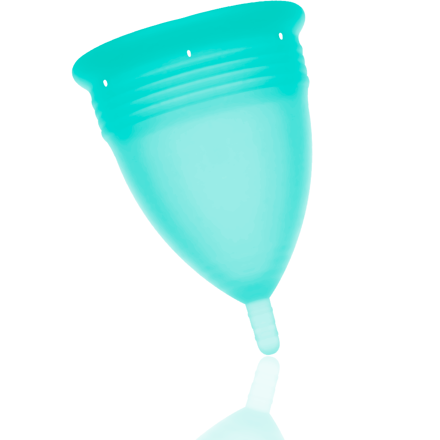 STERCUP - COUPE MENSTRUELLE EN SILICONE FDA TAILLE L TURQUOISE