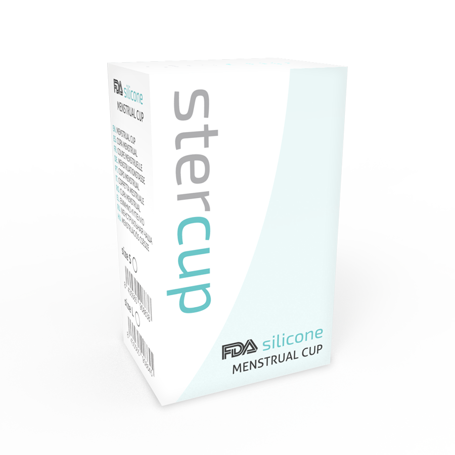 STERCUP - COUPE MENSTRUELLE EN SILICONE FDA TAILLE L TURQUOISE