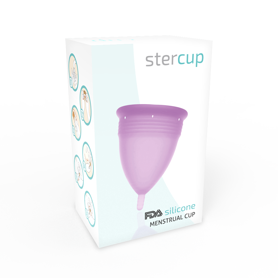 STERCUP - COUPE MENSTRUELLE EN SILICONE FDA TAILLE L VIOLET