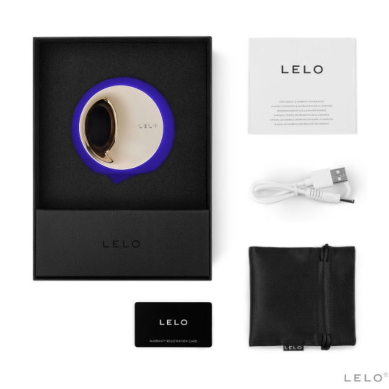 LELO – ORA 3 masturbateur en forme de bouche bleu nuit