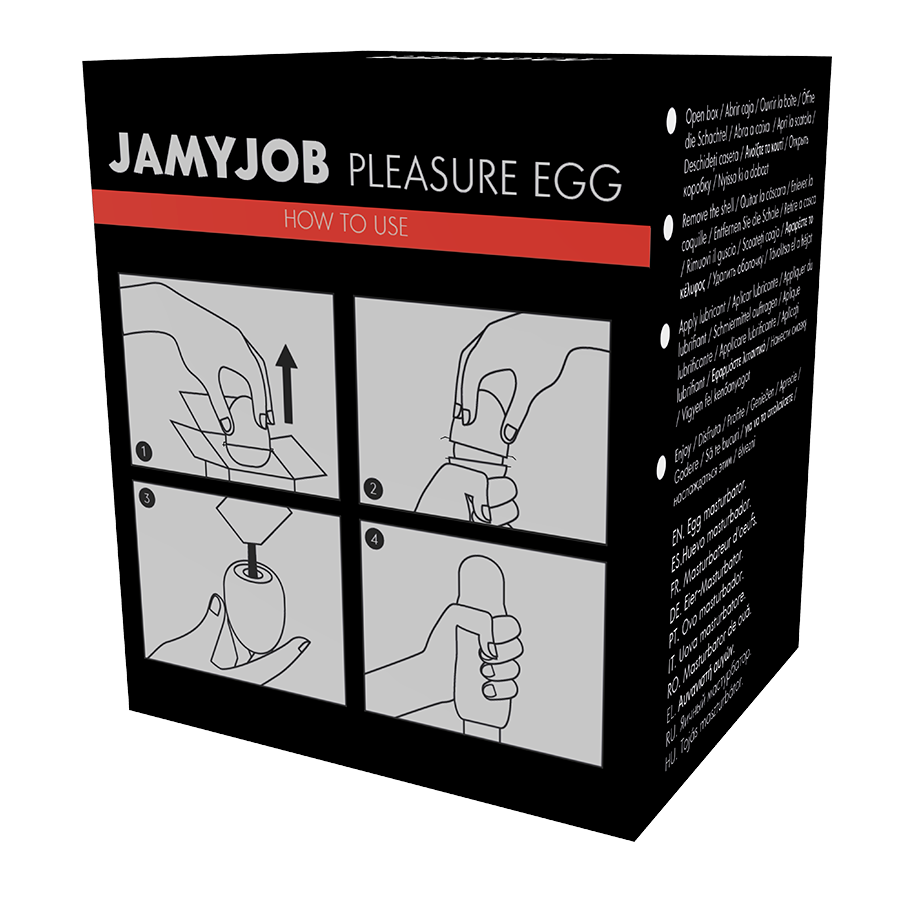 JAMYJOB - oeuf masturbateur noir EDITION DISCRETT