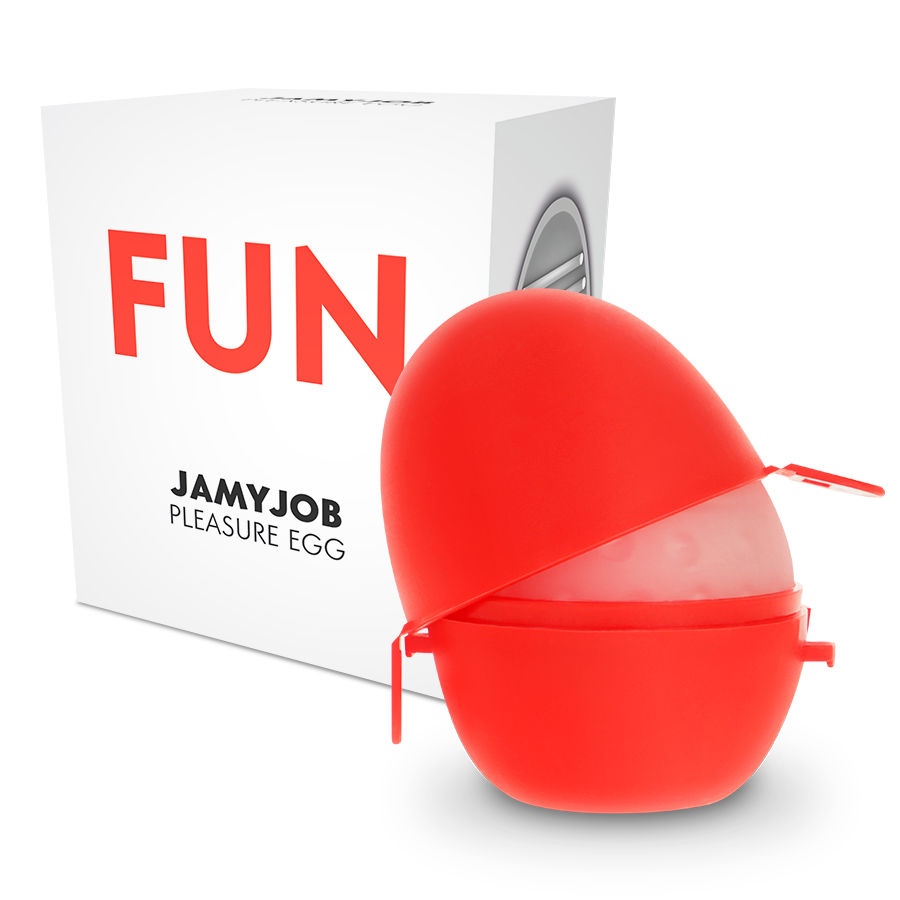 JAMYJOB - oeuf masturbateur rouge EDITION DISCRETT