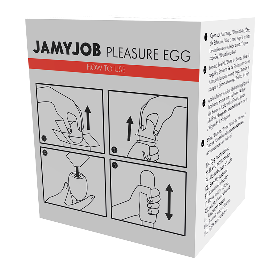 JAMYJOB - oeuf masturbateur rouge EDITION DISCRETT