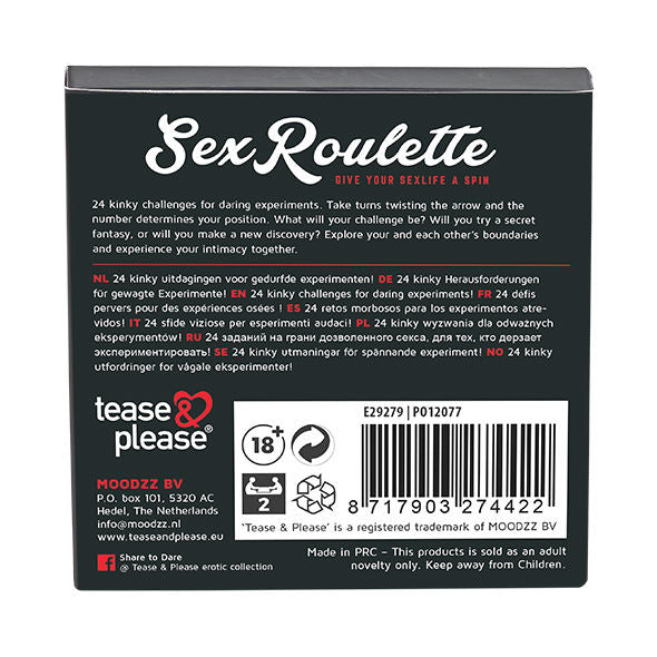 TEASE & PLEASE - SEX ROULETTE KINKY, DÉFI ÉROTIQUE