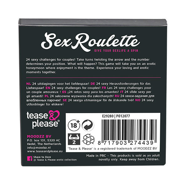 TEASE & PLEASE - SEX ROULETTE AMOUR ET MARIAGE, DÉFI ÉROTIQUE