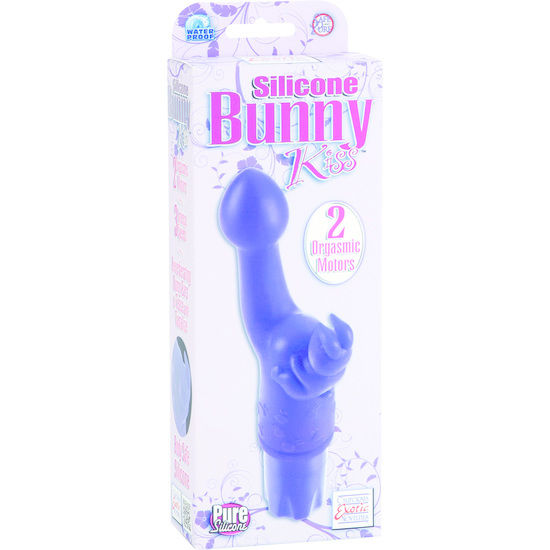 CALEXOTICS – SILICONE BUNNY KISS vibromasseur lapin bleu