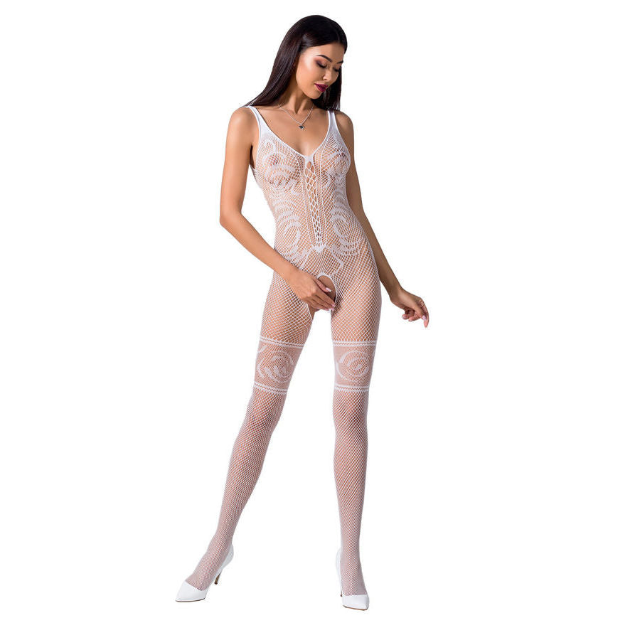 PASSION - bs069 bodystocking (collant de corps), transparent, ouvert, TU