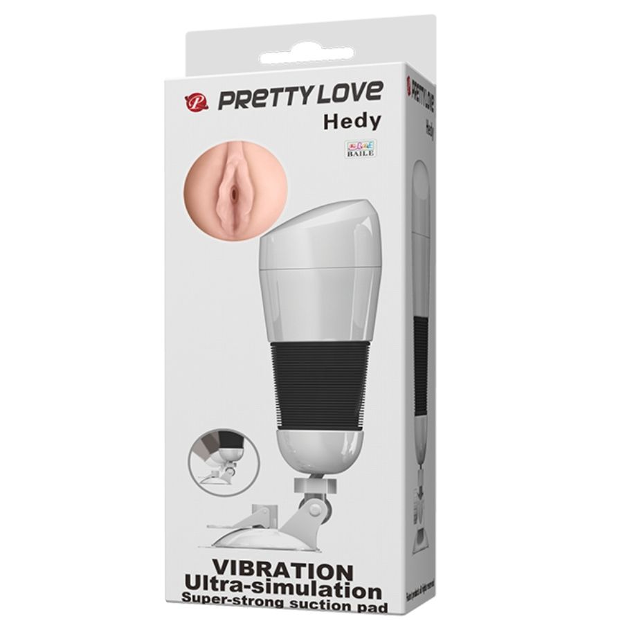 PRETTY LOVE – HEDY masturbateur en forme de vagin avec vibration