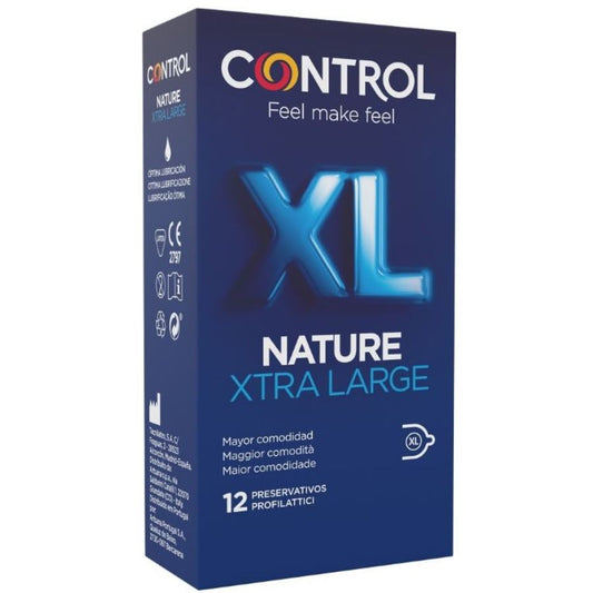 CONTROL - ADAPTA NATURE XL PRÉSERVATIFS 12 UNITÉS