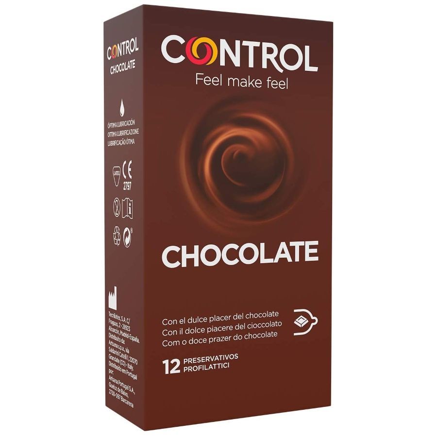 CONTROL - ADAPTA PRÉSERVATIFS CHOCOLAT 12 UNITÉS