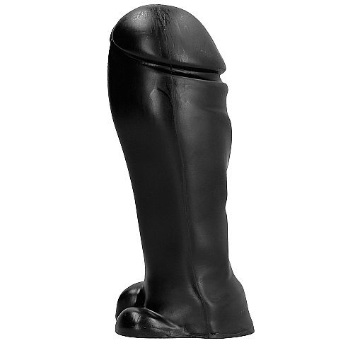 ALL BLACK - gode 22 cm bout large