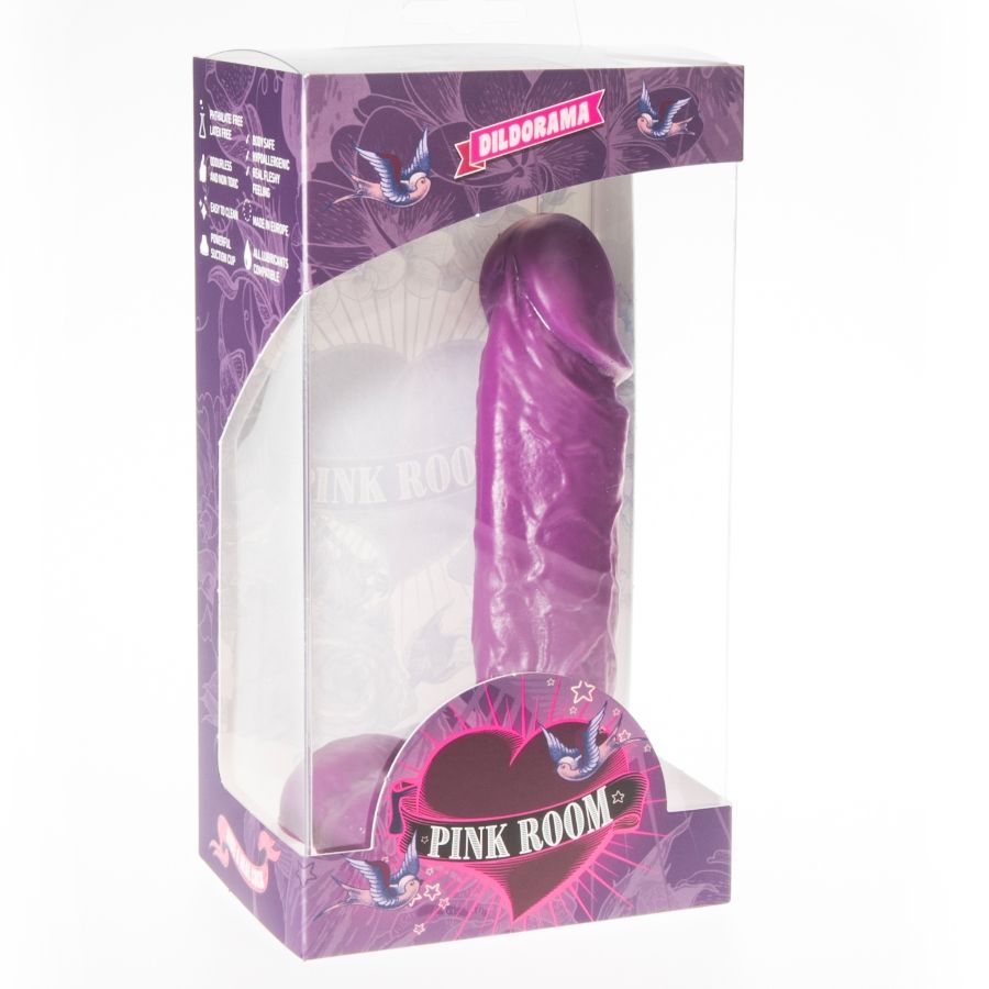 PINK ROOM - gode réaliste AMADEO violet 15,5 cm