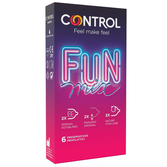 CONTROL – PRÉSERVATIFS FEELFUN MIX 6 UNITÉS