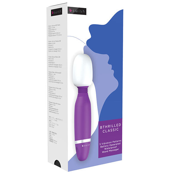 BSWISH – BTHRILLED vibromasseur type WAND violet classique