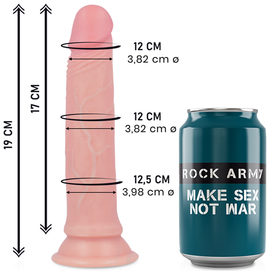 ROCKARMY - LIQUID SILICONE vibromasseur réaliste premium AVENGER 19 cm -o- 3.98 cm