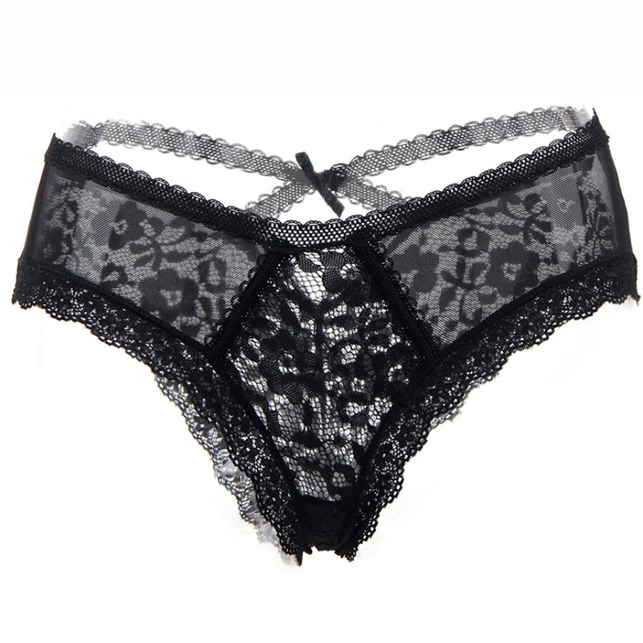 QUEEN LINGERIE - string dentelle avec motifs de fleur