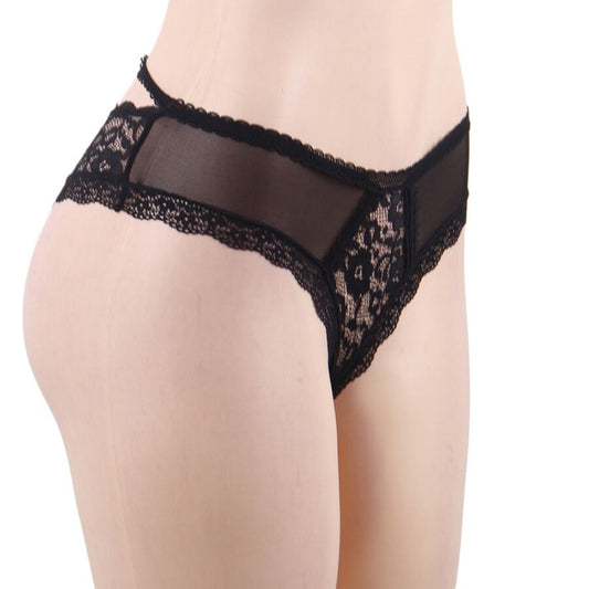 QUEEN LINGERIE - string dentelle avec motifs de fleur