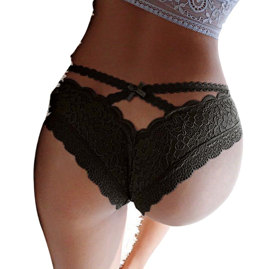 QUEEN LINGERIE - string dentelle avec motifs de fleur