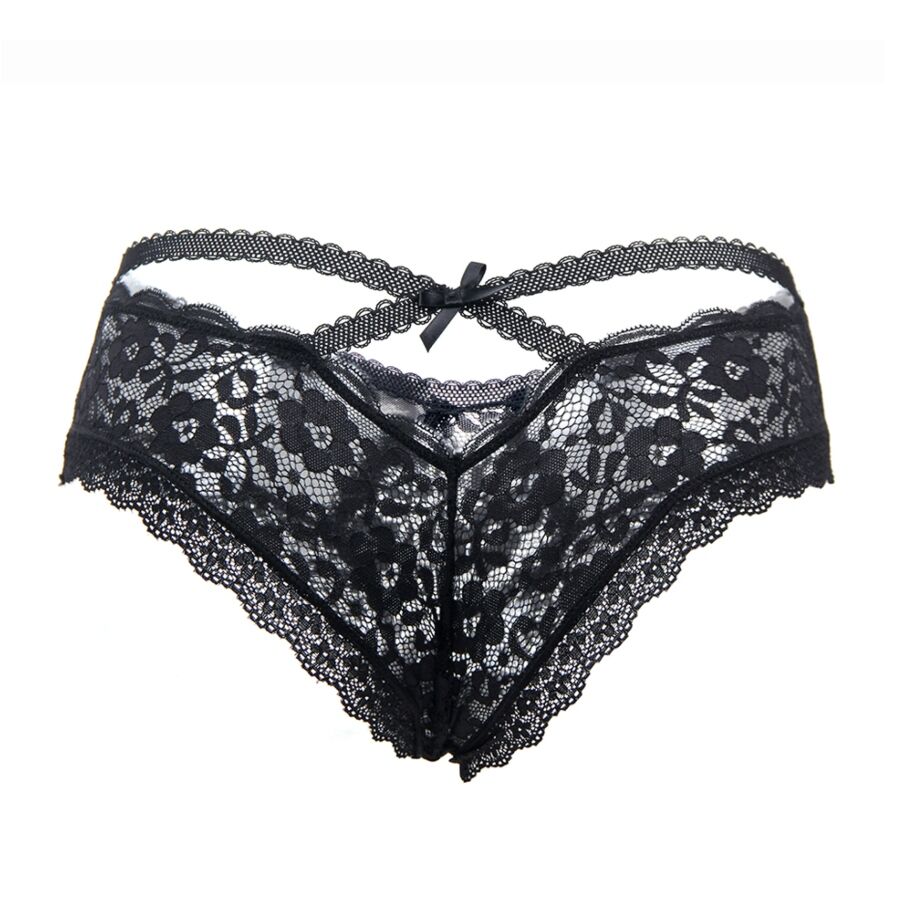 QUEEN LINGERIE - string dentelle avec motifs de fleur