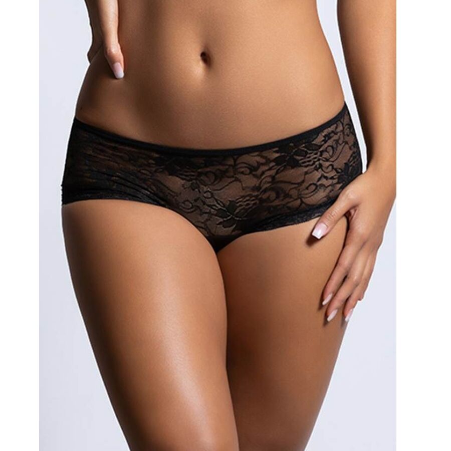 QUEEN LINGERIE - string dentelle avec motifs de fleur ouverture dos