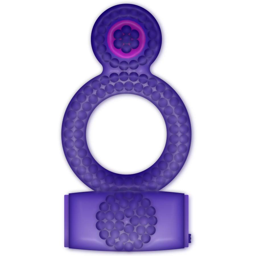 CASUAL LOVE – bague vibrante violet DOUBLE PLEASURE