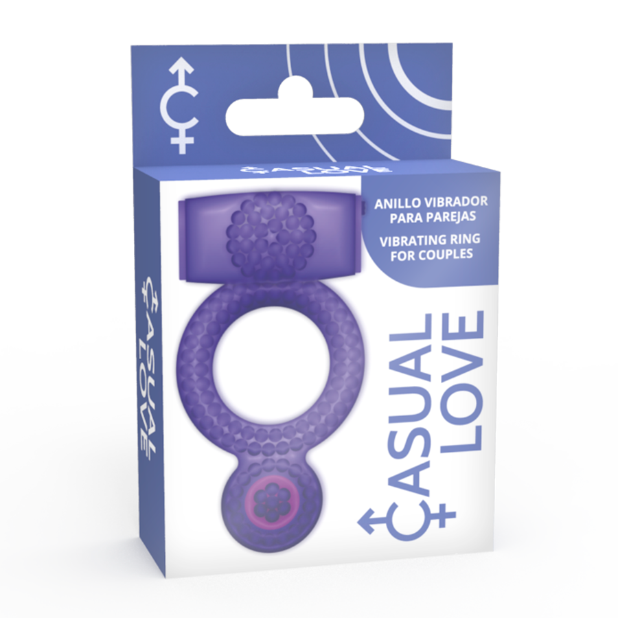 CASUAL LOVE – bague vibrante violet DOUBLE PLEASURE